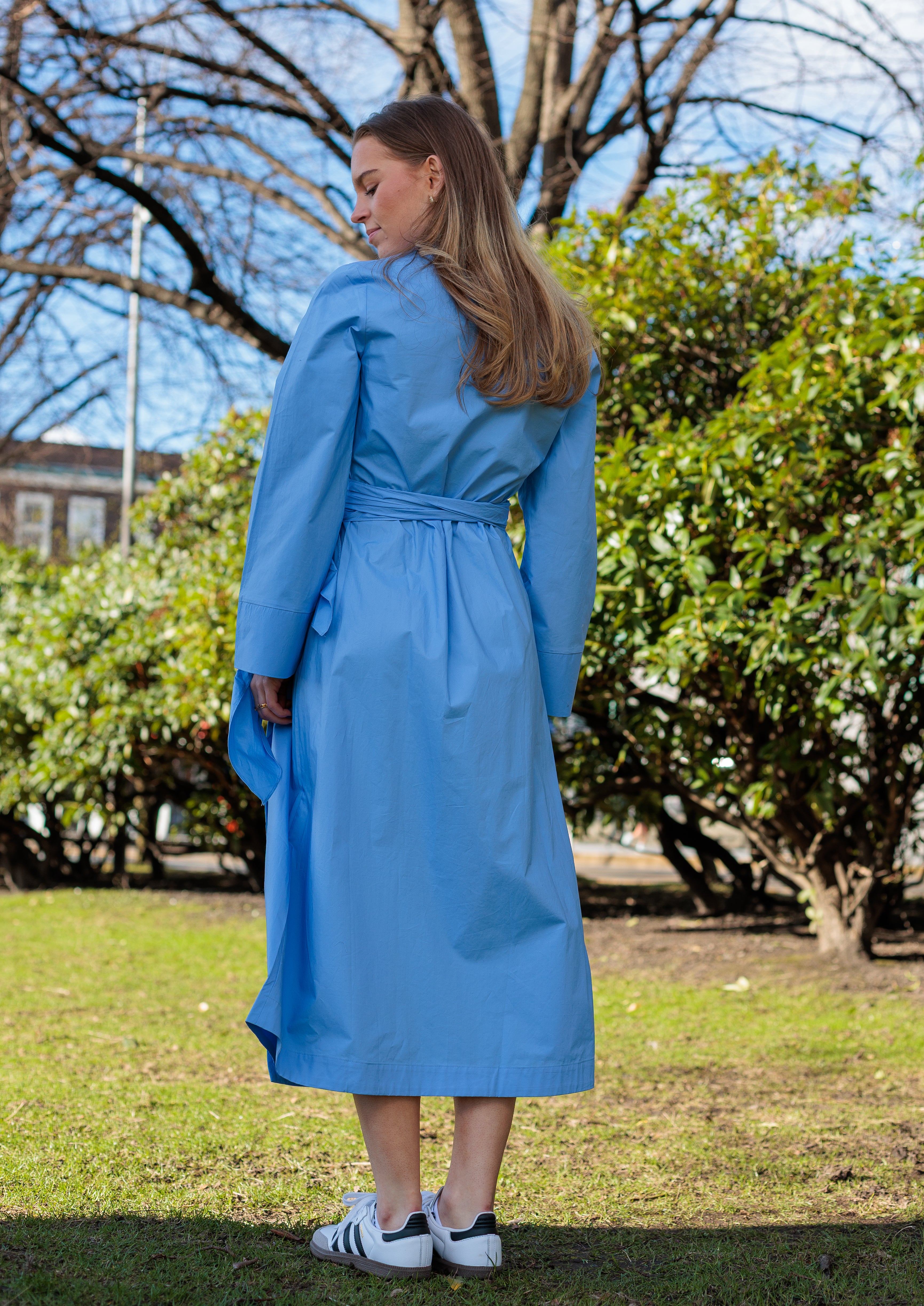 Aviana Lang Kjole - Blå/ Cornflower Blue